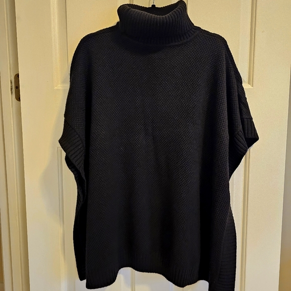 Loft Modern Turtleneck Sweater Ponsho - Picture 3 of 6